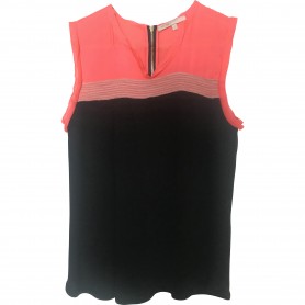 Top Maje noir / fluo T1