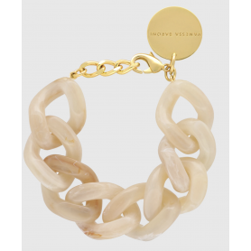 Bracelet Flat Chain Pearl Marble Vanessa BARONI