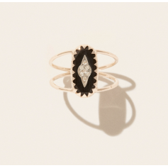 Bague Mahe noire Pascale Monvoisin