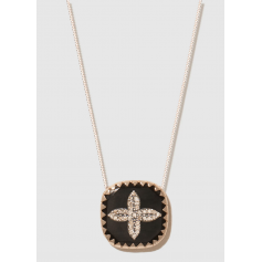 Collier Bowie Diamant Noir Pascale Monvoisin
